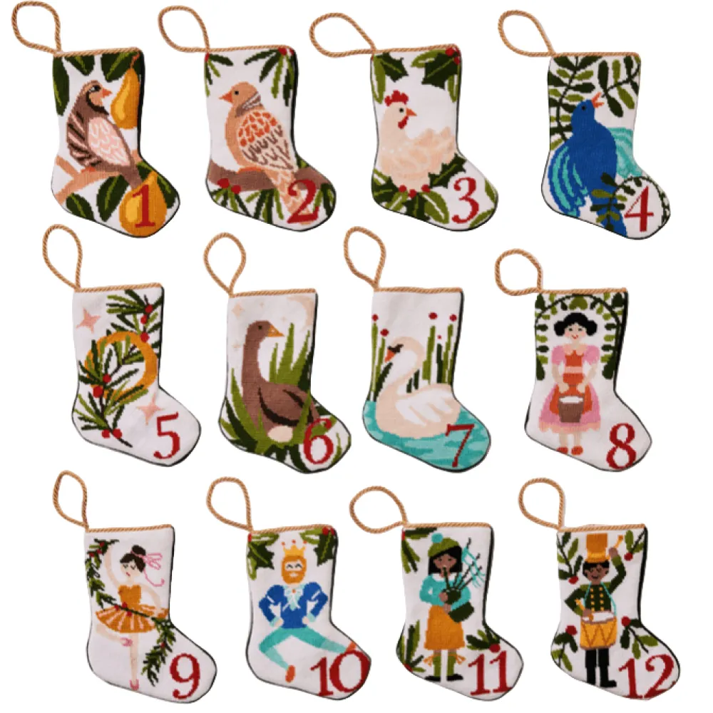 Bauble Stockings Christmas Decor|Ornaments|12 Days - 6 Geese a Laying Bauble Stocking