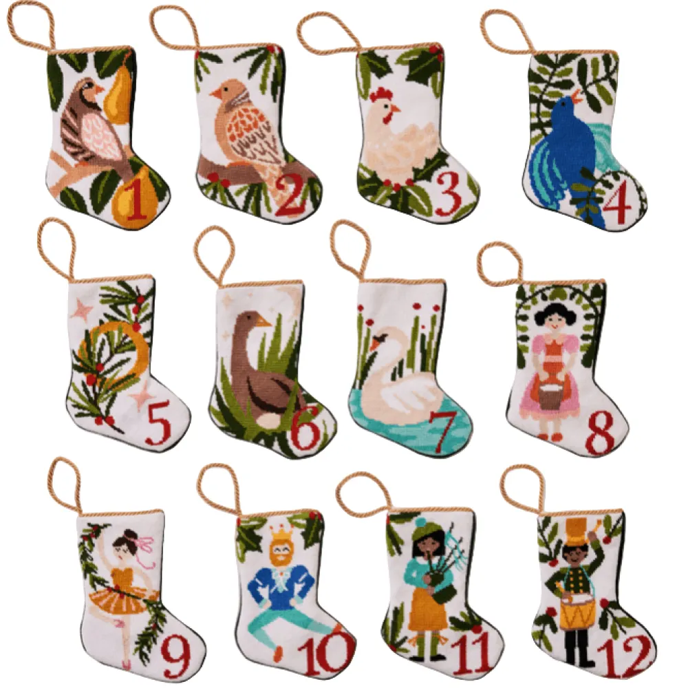 Bauble Stockings Christmas Decor|Ornaments|12 Days - 5 Golden Rings Bauble Stocking