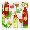 Caspari Christmas Napkins|Paper Cocktail Napkins|A Christmas Toast Cocktail Napkins - 20 Per Package