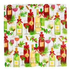 Caspari Christmas Napkins|Paper Cocktail Napkins|A Christmas Toast Cocktail Napkins - 20 Per Package