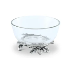 Vagabond House Serving Platters & Bowls|Acorn & Oak Leaf Dip Bowl