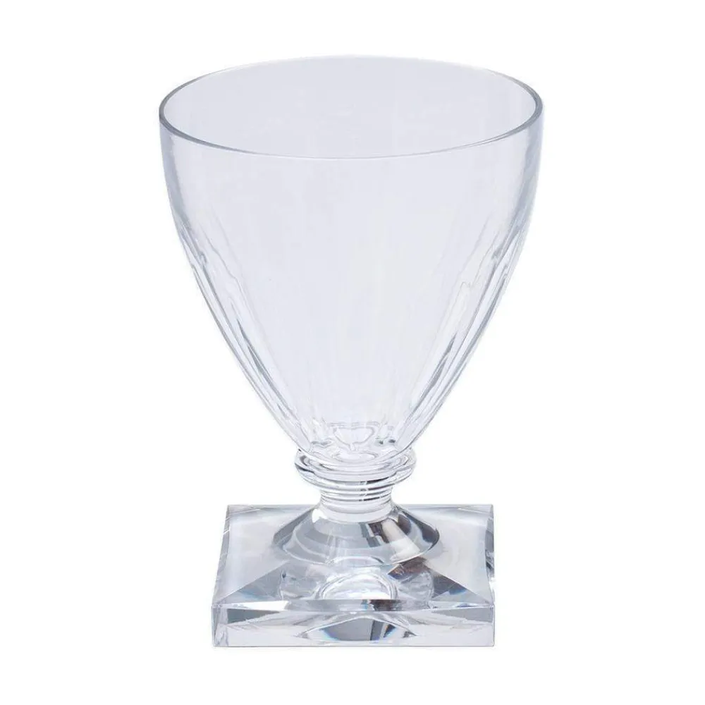 Caspari Tailgates|Engagement Party|Acrylic 8.5 oz. Wine Goblet in Crystal Clear - 6 Each