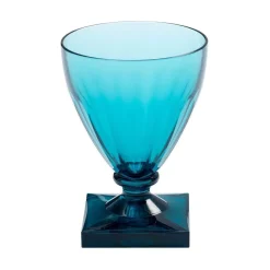 Caspari Memorial Day|Bar Tools & Acrylic Barware|Acrylic 8.5 oz. Wine Goblet in Turquoise - 6 Each