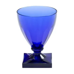 Caspari Cocktail Party|Engagement Party|Acrylic 8.5 oz. Wine Goblet in Cobalt - 6 Each