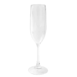 Caspari Tailgates|Cocktail Party|Acrylic Champagne Flute in Crystal Clear - 6 Each