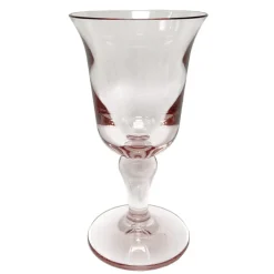 Caspari Tailgates|Summer Picnic|Acrylic Flared Light Rose Water Glass - 1 Water Glass