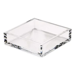 Caspari Tailgates|Engagement Party|Acrylic Luncheon Napkin Holder in Crystal Clear - 1 Each