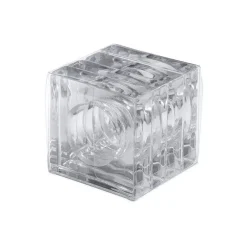 Caspari Graduation Celebration|Engagement Party|Acrylic Napkin Rings in Crystal Clear - Set of 4 Napkin Rings