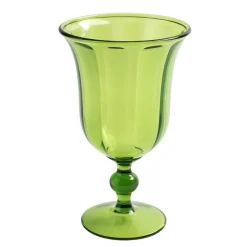 Caspari Tailgates|Acrylic Drinkware|Acrylic 15oz Goblet in Emerald - 6 Each