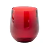 Caspari Tailgates|Cocktail Party|Acrylic 12oz Tumbler Glass in Cranberry - 6 Each