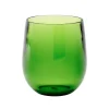 Caspari Tailgates|Cocktail Party|Acrylic 12oz Tumbler Glass in Emerald - 6 Each