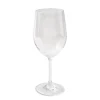Caspari Tailgates|Baby Shower|Acrylic 12oz White Wine Glass in Crystal Clear - 6 Each