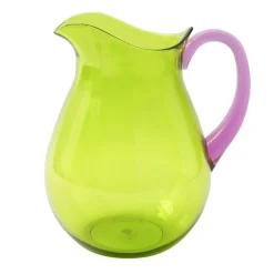 Caspari Tailgates|Mother'S Day|Acrylic Pitcher in Green with Amethyst Handle - 1 Each