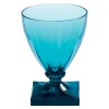 Caspari Bar Tools & Acrylic Barware|Acrylic Drinkware|Acrylic Wine Goblet in Turquoise - 8.5oz