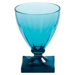 Caspari Bar Tools & Acrylic Barware|Acrylic Drinkware|Acrylic Wine Goblet in Turquoise - 8.5oz