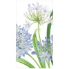 Caspari Paper Guest Towels|Agapanthus Garden Paper Guest Towel Napkins - 15 Per Package
