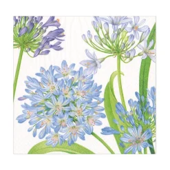 Caspari Paper Luncheon Napkins|Agapanthus Garden Paper Luncheon Napkins - 20 Per Package