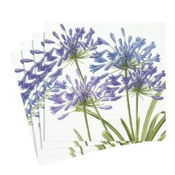 Caspari Paper Luncheon Napkins|Agapanthus Paper Luncheon Napkins - 20 Per Package