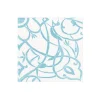 Caspari Boxed Cocktail Napkins|Algarve Aqua Paper Linen Boxed Cocktail Napkins - 30 Per Package
