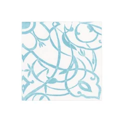 Caspari Boxed Cocktail Napkins|Algarve Aqua Paper Linen Boxed Cocktail Napkins - 30 Per Package