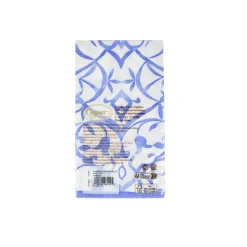 Caspari Engagement Party|Bridal Shower|Algarve Ceramic Blue Paper Linen Guest Towel Napkins - 12 Per Package