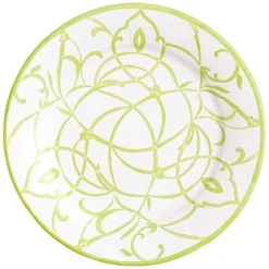 Caspari Bridal Shower|Engagement Party|Algarve Dinner Plates in Moss - 8 Per Package