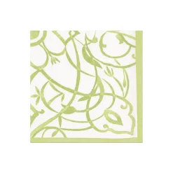Caspari Engagement Party|Bridal Shower|Algarve Paper Linen Cocktail Napkins in Moss - 15 Per Package