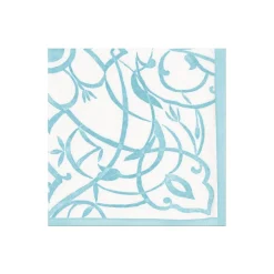 Caspari Engagement Party|Bridal Shower|Algarve Paper Linen Cocktail Napkins in Aqua - 15 Per Package