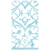 Caspari Engagement Party|Bridal Shower|Algarve Paper Linen Guest Towel Napkins in Aqua - 12 Per Package