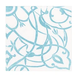 Caspari Engagement Party|Bridal Shower|Algarve Paper Linen Luncheon Napkins in Aqua - 15 Per Package