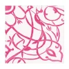 Caspari Bridal Shower|Paper Luncheon Napkins|Algarve Paper Linen Luncheon Napkins in Fuchsia - 15 Per Package