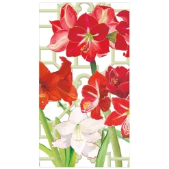 Caspari Paper Guest Towels|Amaryllis Conservatory Guest Towels - includes 15 Guest Towels