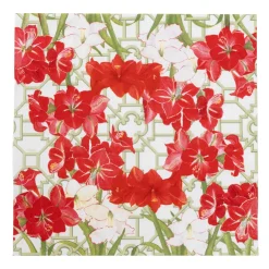 Caspari Paper Luncheon Napkins|Amaryllis Conservatory Luncheon Napkins - includes 20 Luncheon Napkins