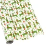 Caspari Christmas Wrapping Paper|Wrapping Paper|Animal Topiaries Gift Wrapping Paper - 30" x 8' Roll