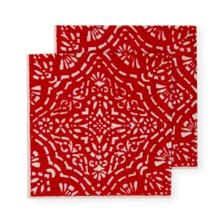 Caspari Christmas Napkins|Valentine'S Day|Annika Paper Cocktail Napkins in Red - 20 Per Package