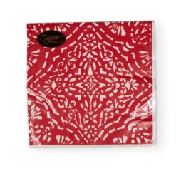 Caspari Christmas Napkins|Valentine'S Day|Annika Paper Luncheon Napkins in Red - 20 Per Package