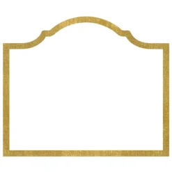 Caspari Graduation Celebration|Engagement Party|Arch Die-Cut Place Cards in Gold Foil - 8 Per Package