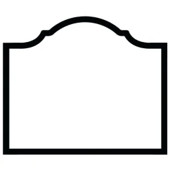 Caspari Graduation Celebration|Engagement Party|Arch Die-Cut Place Cards in Black Foil - 8 Per Package