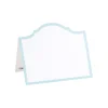 Caspari Bridal Shower|Baby Shower|Arch Die-Cut Place Cards in Robin's Egg Blue - 8 Per Package