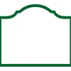 Caspari Place Cards|Arch Hunter Green Place Cards - includes 8 Place Cards