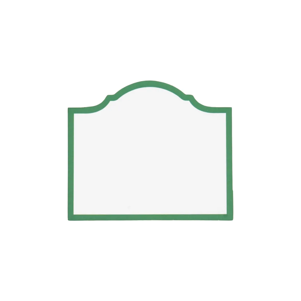Caspari Place Cards|Arch Hunter Green Place Cards - includes 8 Place Cards