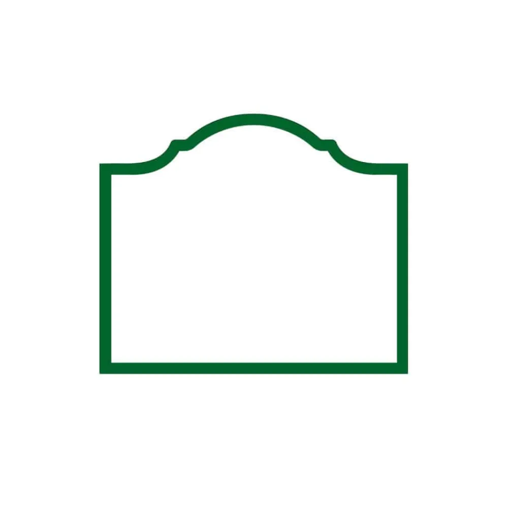 Caspari Place Cards|Arch Hunter Green Place Cards - includes 8 Place Cards