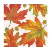 Caspari Paper Luncheon Napkins|Autumn Hues White Luncheon Napkins - 20 Per Package