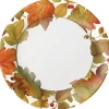 Caspari Thanksgiving|Paper Dinner Plates|Autumn Leaves II Paper Dinner Plates - 8 Per Package