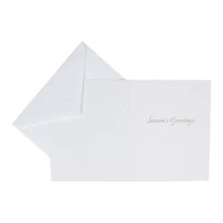 Caspari Christmas And Holiday Cards|Boxed Holiday Cards|Autumn Wreath Petite Boxed Christmas Cards - includes 15 cards & envelopes