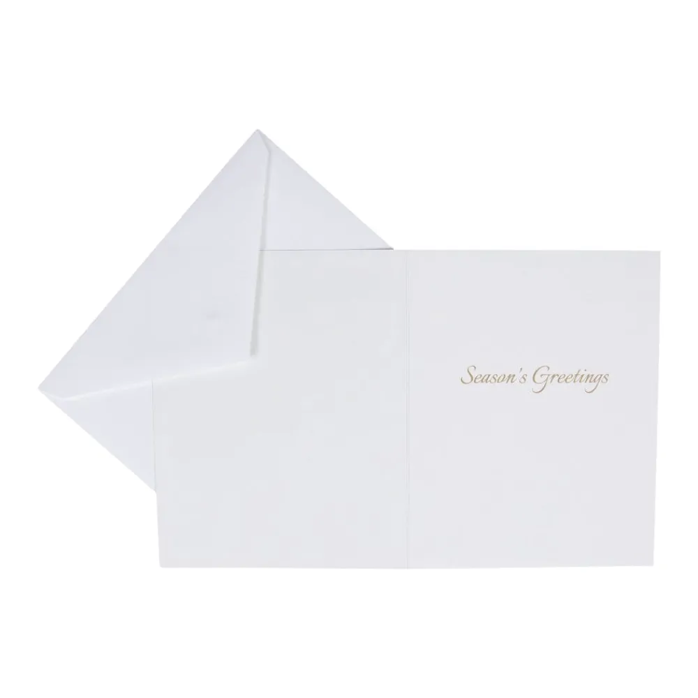 Caspari Christmas And Holiday Cards|Boxed Holiday Cards|Autumn Wreath Petite Boxed Christmas Cards - includes 15 cards & envelopes