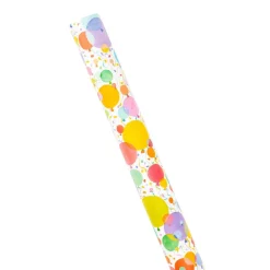 Caspari Birthday|Baby Shower|Balloons and Confetti Gift Wrapping Paper - 30" x 8' Roll