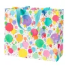 Caspari Baby Shower|Gift & Bottle Bags|Balloons And Confetti Large Gift Bags - 1 Each