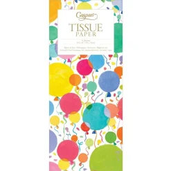 Caspari Birthday|Baby Shower|Balloons and Confetti Tissue Paper - 4 Sheets Included