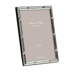 Addison Ross Pictures, Frames & Clocks|Bamboo 8" x 10" Picture Frame in Silver - 1 Each